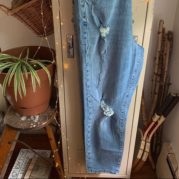 BDG High Waisted Skinny Straight Jean-Distressed - Picture 8 of 13